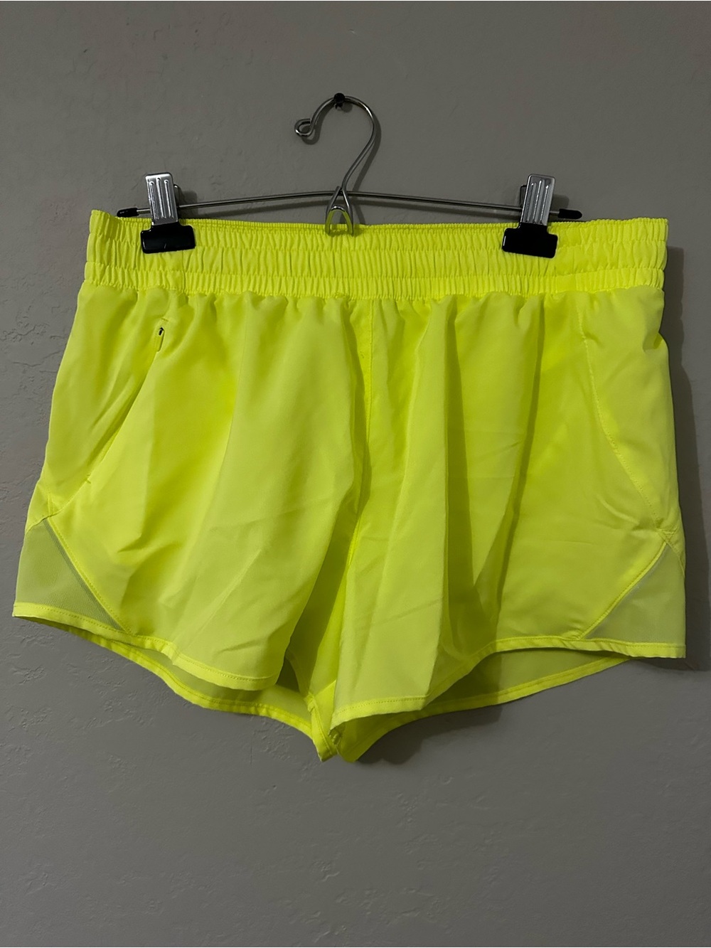 All in Motion bright yellow athletic shorts